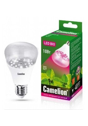 Лампа светодиодная для растений PL 10Вт Camelion BIO Е27