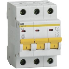 Автоматический выключатель  20А 3-полюс. IEK ВА-4729