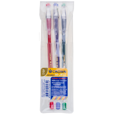 Ручки гелевые 3 цвета 0,5мм