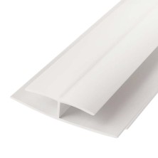 Разделитель панелей пластик (Н - образ.) 0.3х244см Арктик белый
