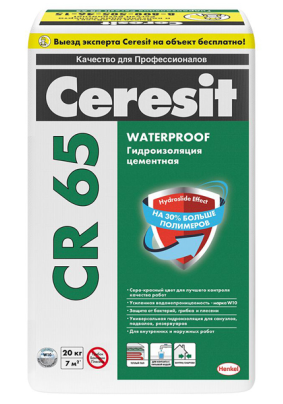 Гидроизоляц. материал Церезит CR 65 Waterproof/20кг/