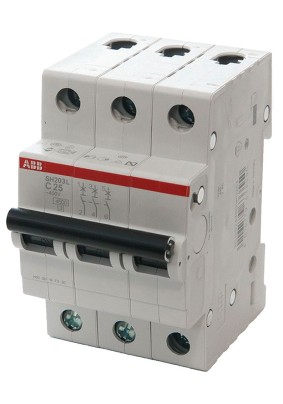 Автоматический выключатель  25А 3-полюс. ABB SH203L 2CDS243001R0254