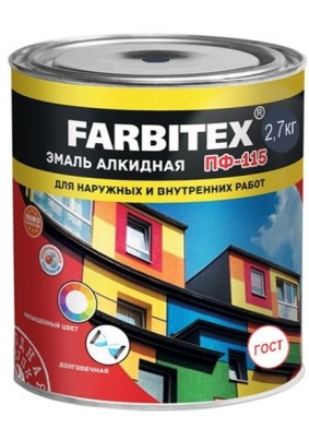 ПФ-115 Farbitex белая/2,7 кг