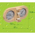 Термометр с гигрометром с песочными часами