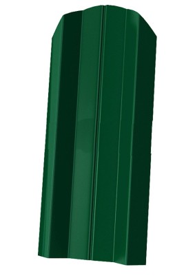 Штакетник М-образный фигурный 100х1500мм/ Зеленый/ RAL 6005/