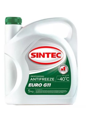 Антифриз G11 (зеленый) Sintec Euro 5кг