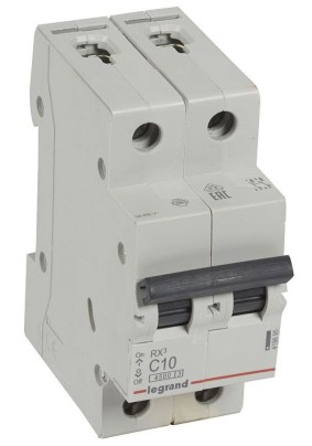 Автоматический выключатель  10А 2-полюс. Legrand RX3 Leg 419695