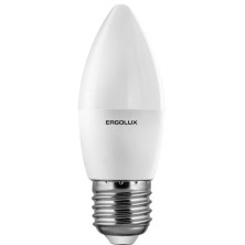 Лампа светодиодная 9.0Вт Ergolux 3000K/Е27/C35