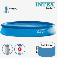Бассейн надувной Intex Easy Set 457х84см 9792л фильтр-насос 28158NP