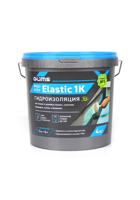 Герметик гидроизол. Глимс ВодоStop Elastic 1К/4.0кг/