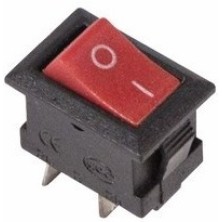 Выключатель клавишный Rexant 36-2011 (ON-OFF/250v/3A/2c/красный)