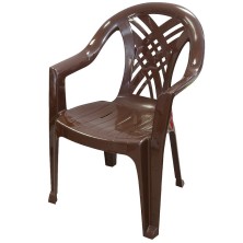 Кресло пластиковое шоколадное 660х600х840