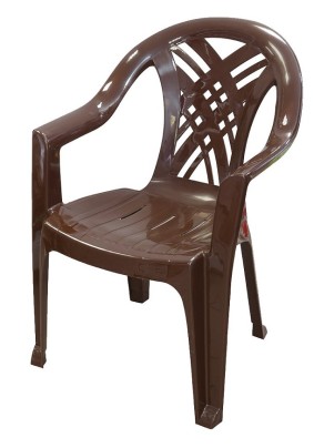 Кресло пластиковое шоколадное/660х600х840/