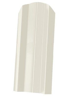 Штакетник М-образный фигурный 100мм Слоновая кость RAL 1014