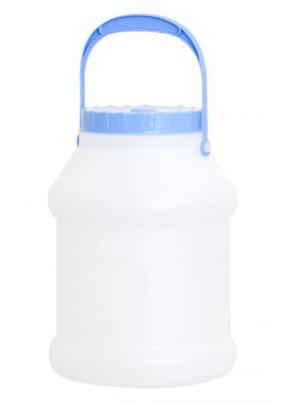 Канистра-бидон пластиковая 5 литров белая
