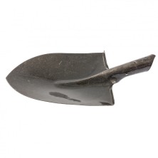 Лопата штыковая с изогнутой тулейкой  рельсовая сталь без черенка