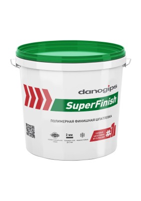 Шпатлевка финишная полимерная Danogips SuperFinish 18 кг 11 л