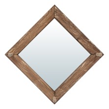 Зеркало с вешалкой, состаренное 30х30см 3 рожка липа