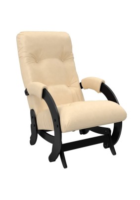 Кресло-качалка глайдер Модель 68 (Венге, к/з Polaris Beige)/550х900х900/до 100кг