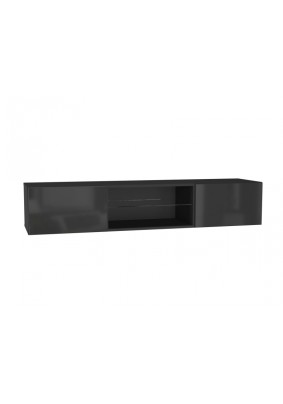 Шкаф навесной Point тип -33, черный, черный глянец 1600х300х400