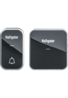 Звонок беспроводной в розетку Navigator NDB-D-AC04-1V1-S серый