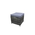 Комплект мебели Аруба модульный SFS096 цвет: серый, серый(стол+2 пуфа+3-х мест.диван+2-х мест.диван)