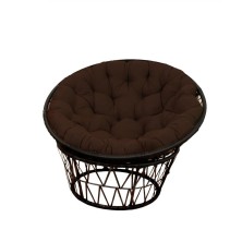 Кресло садовое Папасан/черный,  коричневый