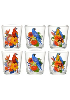 Набор стаканов "Тропические птицы" /81070