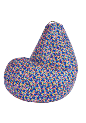 Мешок  для сидения "груша"/Оксфорд, Озорные смайлы/размер Стандарт/1300х950