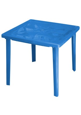 Стол квадратный 800х800х710/Синий