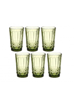Набор стаканов Грань зеленый Арль 350мл/6шт/GB2604V8012ZB