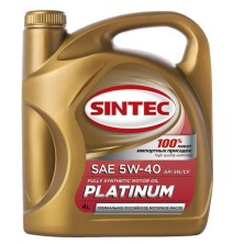 Масло моторное Sintec Platinum 5w-40 А3/В4 синтетика 4л