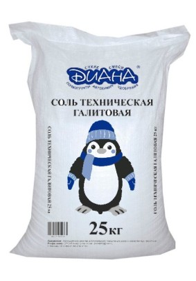 Соль техническая галит Диана 25 кг