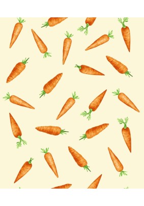 Полотно вафельное набивное Морковки 50см