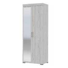 Шкаф комбинированный 2-х створчатый Гранд 800x2120x480 Дуб крафт белый