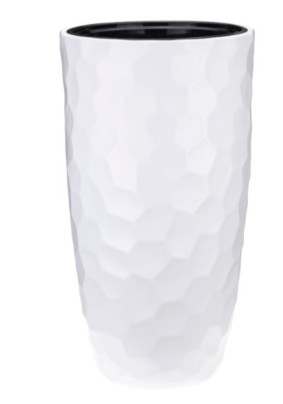 Кашпо Мозаика белый со вставкой 9л/42л/340x340x630 мм/М3410