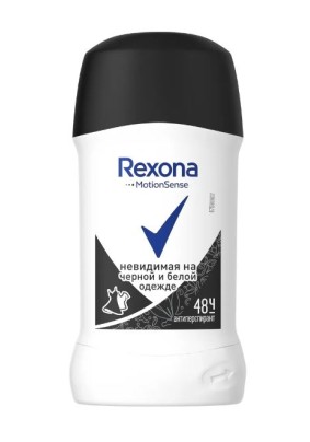 Дезодорант женский стик Rexona Невидимая на черном и белом 40мл