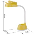 Лампа настольная ЭРА NLED-434-6W-Y желтый