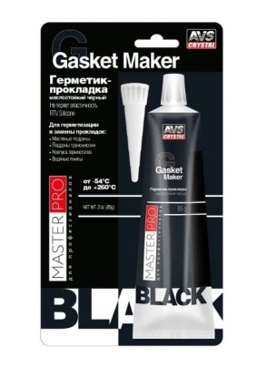 Герметик-прокладка маслостойкий AVS MasterPro черный AVK-346 85г