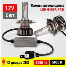 Лампа автомобильная светодиодная Clim Art H4K9A 12V P43t (H4) 2шт