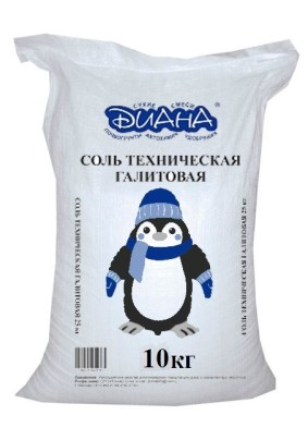 Соль техническая галит Диана 10 кг
