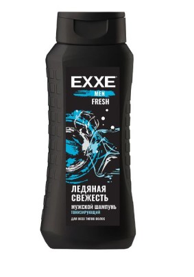 Шампунь мужской EXXE Men Fresh Ледяная свежесть для всех типов волос 400мл/12