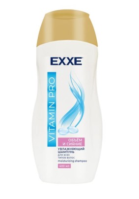 Шампунь для волос EXXE Vitamin Pro Увлажняющий Объём и сияние для всех типов волос 400мл/12