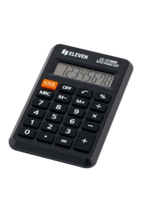 Калькулятор карманный Eleven LC-310NR черный