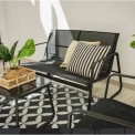 Комплект мебели Санторини R40166 Цвет:черный(диван+стол+2 кресла)