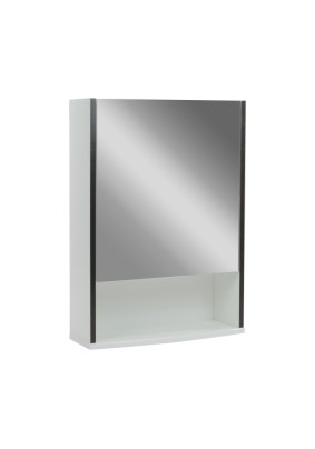 Шкаф зеркальный Астра 50 белый, венге, правый