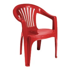 Кресло пластиковое Эфес 555х585х760 цвет:красный