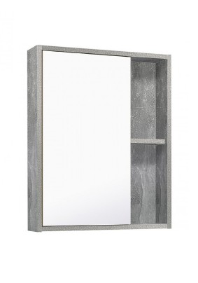 Шкаф зеркальный Руно ЭКО 52 серый бетон Руно