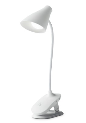 Лампа настольная DE705  WH  белый LED 3000-6000K 4W