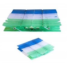 Прищепки пластиковые для одежды набор 24 шт 8см Пастель MC-1903607-2